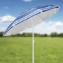 HI Sombrilla de playa azul a rayas 200 cm de , Sombrillas - Ref: Foro24-423954, Precio: 27,81 €, Descuento: %