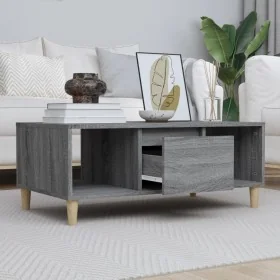 Mesa de centro madera contrachapada gris Sonoma 90x50x36,5 cm by , Coffee table - Ref: Foro24-821066, Price: 71,03 €, Discoun...