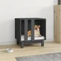 Caseta para perros madera maciza de pino gris 50x40x52 cm de , Casetas para perros - Ref: Foro24-822473, Precio: 51,00 €, Des...
