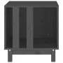 Caseta para perros madera maciza de pino gris 50x40x52 cm de , Casetas para perros - Ref: Foro24-822473, Precio: 51,00 €, Des...