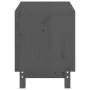 Caseta para perros madera maciza de pino gris 50x40x52 cm de , Casetas para perros - Ref: Foro24-822473, Precio: 51,00 €, Des...