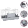 Jaula para hámster polipropileno y metal gris 58x32x31 cm de , Jaulas y habitáculos para animales pequeños - Ref: Foro24-1722...