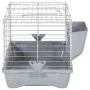 Jaula para hámster polipropileno y metal gris 58x32x31 cm de , Jaulas y habitáculos para animales pequeños - Ref: Foro24-1722...