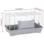 Jaula para hámster polipropileno y metal gris 58x32x31 cm de , Jaulas y habitáculos para animales pequeños - Ref: Foro24-1722...