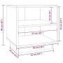 Mesita de noche de madera maciza de pino negro 40x34x40 cm de , Mesitas de noche - Ref: Foro24-813333, Precio: 35,65 €, Descu...