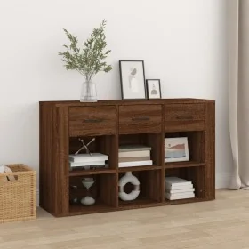 Aparador de madera contrachapada marrón roble 100x30x59,5 cm von , Sideboards - Ref: Foro24-821011, Preis: 99,92 €, Rabatt: %
