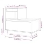 Mesita de noche madera maciza de pino negro 60x34x51 cm de , Mesitas de noche - Ref: Foro24-814382, Precio: 62,51 €, Descuent...