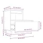Mesita de noche madera maciza de pino negro 60x34x51 cm de , Mesitas de noche - Ref: Foro24-814382, Precio: 62,51 €, Descuent...