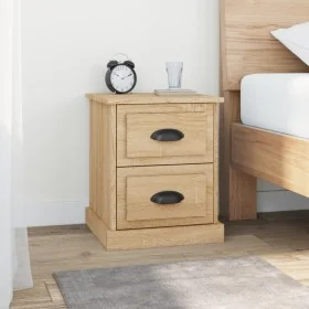 Mesita de noche madera contrachapada roble Sonoma 39x39x47,5 cm de , Mesitas de noche - Ref: Foro24-816150, Precio: 45,67 €, ...