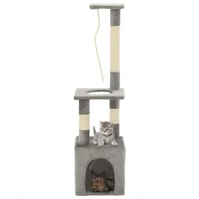 Rascador para gatos con postes rascadores de sisal 109 cm gris de , Mobiliario para gatos - Ref: Foro24-170602, Precio: 34,80...