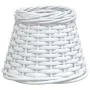 Pantalla para lámpara de techo mimbre blanco Ø15x12 cm de , Pantallas para lámparas - Ref: Foro24-364364, Precio: 12,20 €, De...
