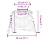 Pantalla para lámpara de techo mimbre blanco Ø15x12 cm de , Pantallas para lámparas - Ref: Foro24-364364, Precio: 12,20 €, De...