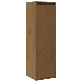 Armario de pared madera maciza de pino marrón miel 30x30x100 cm de , Estantes y estanterías - Ref: Foro24-813511, Precio: 61,...