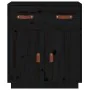 Aparador de madera maciza de pino negro 65,5x40x75 cm de , Aparadores - Ref: Foro24-820131, Precio: 82,70 €, Descuento: %