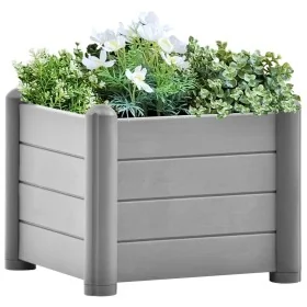 Arriate de jardín PP gris piedra 43x43x35 cm de , Maceteros y jardineras - Ref: Foro24-317579, Precio: 70,72 €, Descuento: %