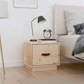Mesita de noche madera maciza de pino 40x34x35 cm de , Mesitas de noche - Ref: Foro24-818285, Precio: 43,54 €, Descuento: %