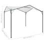 Cenador blanco 3x3x2,6 m 180 g/m² de , Carpas y cenadores - Ref: Foro24-312235, Precio: 198,40 €, Descuento: %