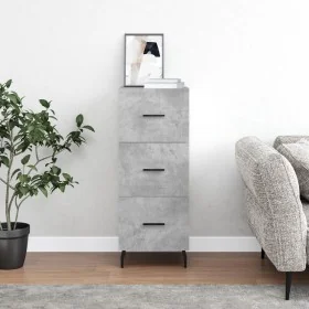 Aparador de madera contrachapada gris hormigón 34,5x34x90 cm von , Sideboards - Ref: Foro24-828624, Preis: 75,29 €, Rabatt: %