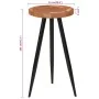 Mesa alta de troncos madera maciza de acacia Ø53x105 cm by , Kitchen and dining tables - Ref: Foro24-351792, Price: 145,90 €,...