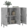 Aparador de madera de ingeniería gris hormigón 90x34x80 cm by , Sideboards - Ref: Foro24-828120, Price: 85,23 €, Discount: %