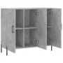 Aparador de madera de ingeniería gris hormigón 90x34x80 cm by , Sideboards - Ref: Foro24-828120, Price: 85,23 €, Discount: %