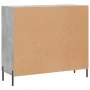 Aparador de madera de ingeniería gris hormigón 90x34x80 cm by , Sideboards - Ref: Foro24-828120, Price: 85,23 €, Discount: %