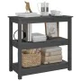 Mesa consola de madera maciza de pino gris 80x40x74 cm by , Side tables - Ref: Foro24-821671, Price: 95,25 €, Discount: %