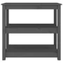 Mesa consola de madera maciza de pino gris 80x40x74 cm by , Side tables - Ref: Foro24-821671, Price: 95,25 €, Discount: %