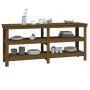 Banco de trabajo madera maciza de pino marrón miel 181x50x80 cm by , Work tables - Ref: Foro24-823657, Price: 218,80 €, Disco...