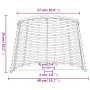 Pantalla para lámpara mimbre marrón Ø40x26 cm de , Pantallas para lámparas - Ref: Foro24-364393, Precio: 50,34 €, Descuento: %