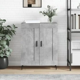 Aparador de madera de ingeniería gris hormigón 69,5x34x90 cm de , Aparadores - Ref: Foro24-830216, Precio: 84,98 €, Descuento: %