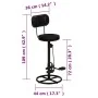 Taburetes de cocina 2 uds piel de cabra auténtica negro von , Küchenhocker - Ref: Foro24-338216, Preis: 225,96 €, Rabatt: %