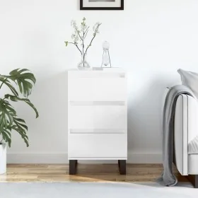 Aparador madera de ingeniería blanco brillante 40x35x70 cm von , Sideboards - Ref: Foro24-831102, Preis: 70,39 €, Rabatt: %