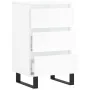 Aparador madera de ingeniería blanco brillante 40x35x70 cm de , Aparadores - Ref: Foro24-831102, Precio: 70,39 €, Descuento: %