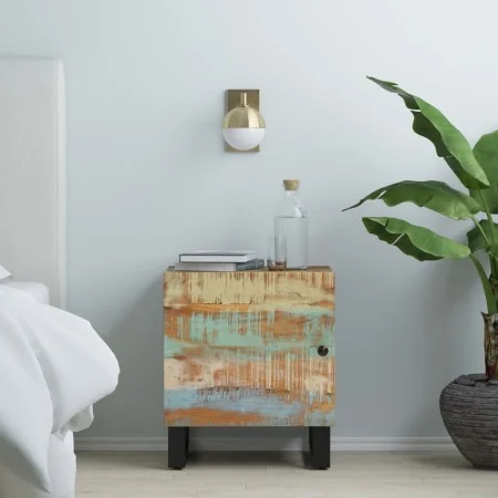 Mesita de noche de madera maciza reciclada 40x33x46 cm de , Mesitas de noche - Ref: Foro24-345212, Precio: 78,40 €, Descuento: %