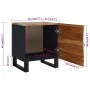 Mesita de noche de madera maciza reciclada 40x33x46 cm de , Mesitas de noche - Ref: Foro24-345212, Precio: 78,40 €, Descuento: %