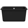 Fregadero de cocina de granito con un seno negro by , Sinks - Ref: Foro24-142960, Price: 179,98 €, Discount: %