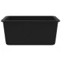 Fregadero de cocina de granito con un seno negro by , Sinks - Ref: Foro24-142960, Price: 179,98 €, Discount: %