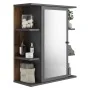 FMD Armario de cuarto de baño con espejo color matera oscuro old style de , Tocadores de baño - Ref: Foro24-429458, Precio: 1...