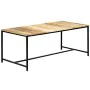Mesa de comedor madera maciza de mango rugosa 180x90x75 cm by , Kitchen and dining tables - Ref: Foro24-247810, Price: 285,33...