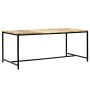 Mesa de comedor madera maciza de mango rugosa 180x90x75 cm by , Kitchen and dining tables - Ref: Foro24-247810, Price: 285,33...