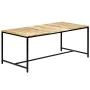Mesa de comedor madera maciza de mango rugosa 180x90x75 cm by , Kitchen and dining tables - Ref: Foro24-247810, Price: 285,33...