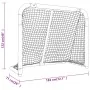 Portería de hockey poliéster rojo y blanco 183x71x122 cm de , Porterías de hockey sobre hierba - Ref: Foro24-93755, Precio: 1...