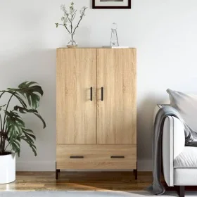 Aparador alto madera de ingeniería roble Sonoma 69,5x31x115 cm by , Sideboards - Ref: Foro24-828247, Price: 101,20 €, Discoun...