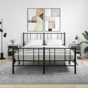 Mesita de noche 2 uds madera ingeniería gris Sonoma 40x30x50 cm de , Mesitas de noche - Ref: Foro24-826793, Precio: 53,40 €, ...