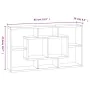 Estantería de pared con 8 compartimentos gris hormigón by , Shelves and shelves - Ref: Foro24-342590, Price: 50,83 €, Discoun...