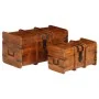 Juego de cofres 2 piezas madera maciza de acacia acabado miel de , Baúles para el ajuar - Ref: Foro24-245656, Precio: 294,74 ...