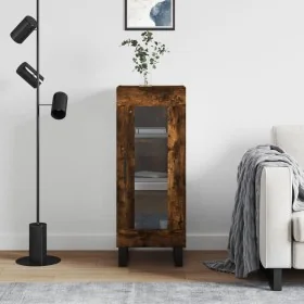 Aparador madera de ingeniería roble ahumado 34,5x34x90 cm von , Sideboards - Ref: Foro24-828825, Preis: 62,71 €, Rabatt: %