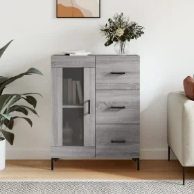 Aparador de madera de ingeniería gris Sonoma 69,5x34x90 cm by , Sideboards - Ref: Foro24-828050, Price: 77,96 €, Discount: %
