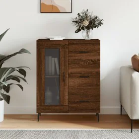 Aparador de madera de ingeniería marrón roble 69,5x34x90 cm de , Aparadores - Ref: Foro24-828067, Precio: 101,41 €, Descuento: %